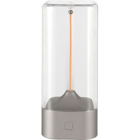 Magnetisches Nachtlicht – Interaktives Touch-Nachtlicht, LED-Touch-Tischlampe und USB-wiederaufladbares Beleuchtungszubehör für Bett und Wohnzimmer (Silber)