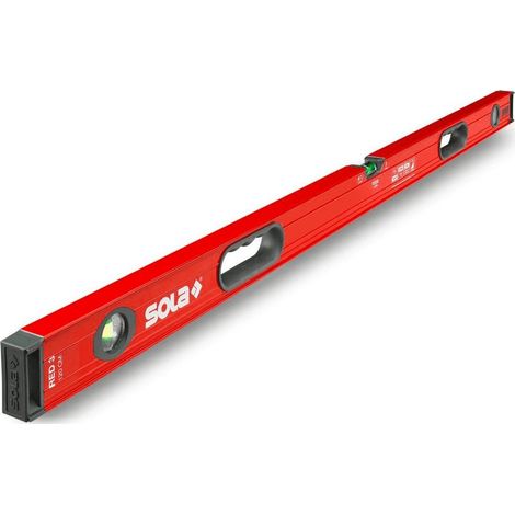 Livella a bolla in alluminio BIG RED da 200 cm, lettura rapida e precisa.
