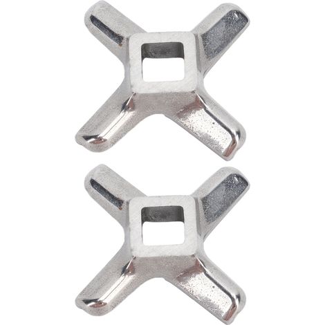 2 lames de rechange en acier inoxydable pour hachoir à viande et accessoires de hachage (1/5)