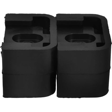 Patins Amortisseurs Caoutchouc pour Climatiseur 4pcs Anti-vibrations Réduction du Bruit Support de Base Rehausseurs de Hauteur pour Unité Extérieure 1-3P (1/5)