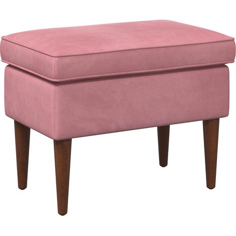 Hocker Rosa 55 x 35 x 41 cm Samt vidaXL