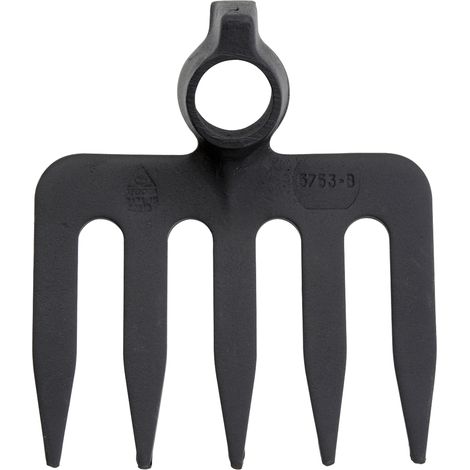 RASTRILLO DE 5 PUNTAS, CON SISTEMA ANTIGIRO PARA REMOVER Y ESPARCIR LA TIERRA BELLOTA