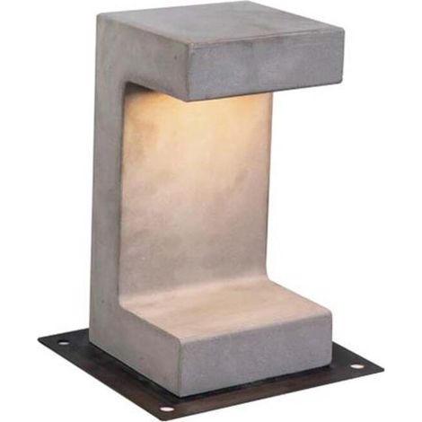 [NEUWERTIG] B-Ware Zambelis LED Sockelleuchte E191 aus Beton grau 30 cm Höhe Gartenleuchte Lampe (1/2)