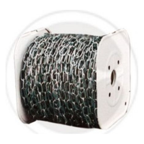 bobina rotolo 25 mtl catena genovese acciaio zincato n 26 7,5 mm fune