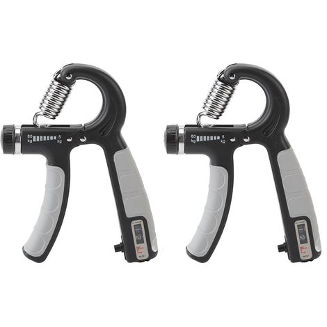 Renforceur de poigne à comptage des doigts, renforceur de poigne réglable de 5 à 60 kg pour hommes et femmes, entraînement de la force des mains et des bras, équipement de fitness portable. (1/5)