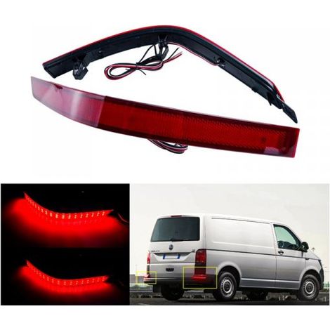 Kit 2 Fanali Posteriori A Led Rosso Per VW Multivan T5 Caravelle Transporter T6 OEM 7E0945105D (1/4)