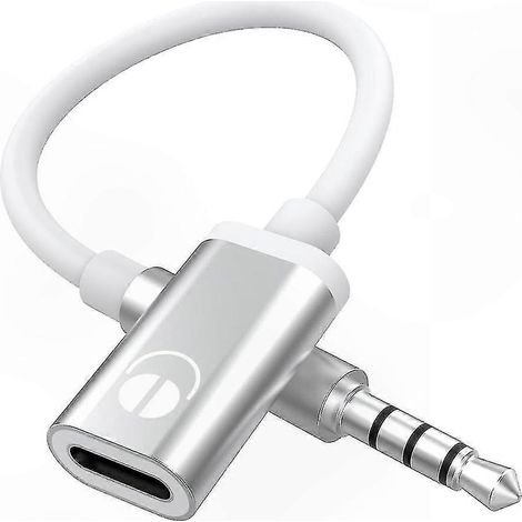 Câble adaptateur USB-C femelle vers jack 3,5 mm mâle pour lecteurs MP3, ordinateurs portables et tablettes (1/5)