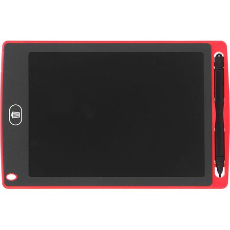 Tablette LCD 8,5 pouces, ardoise dessin, tableau écriture enfants, jouet cadeau rouge (1/5)
