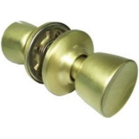 1 - Poignée de porte - Laiton - Fonction 05 - Pour portes intérieures et bureaux - Entrée libre des deux côtés - Laiton mat