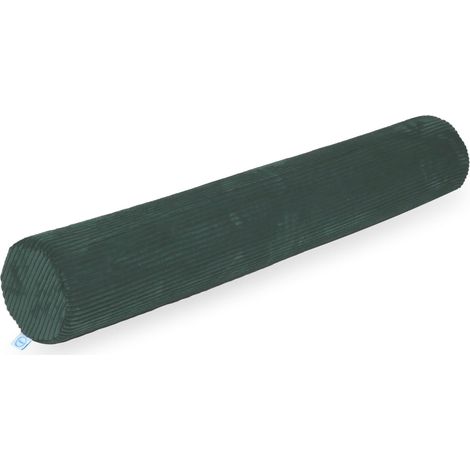 Grand rouleau pour canapé en velours côtelé vert (1/5)