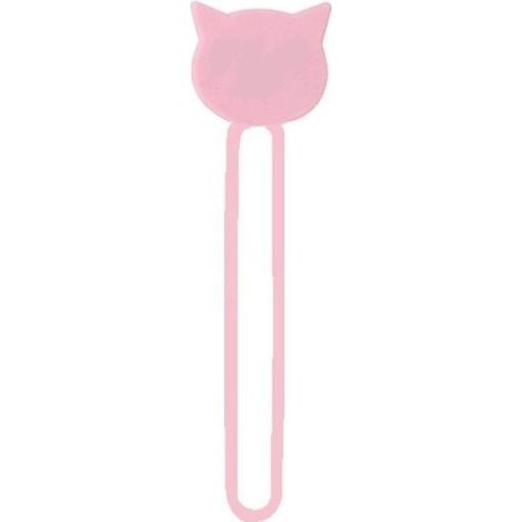Enrollador de cables de silicona rosa (1/5)