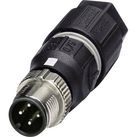 Phoenix Contact 1521591 Connettore non confezionato per sensore o attuatore M12 Spina dritta Numero di poli: 4 1 pz. (1/3)