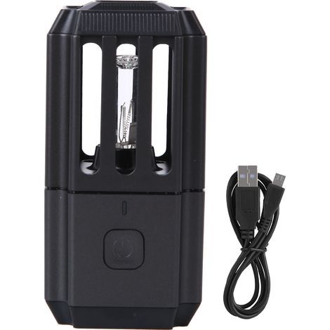 Tragbare, wiederaufladbare 5-W-UV-Lampe, eingebauter Akku, USB-Kabel im Lieferumfang enthalten, praktisches Werkzeug zur Fehlersuche und Reparatur, schwarzes ABS. (1/5)