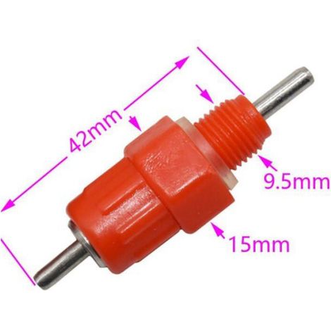 20 Pcs Eau Tetine Poulet Alimentateur Fournitures de Volaille Poule Vis dans le style-- (1/5)