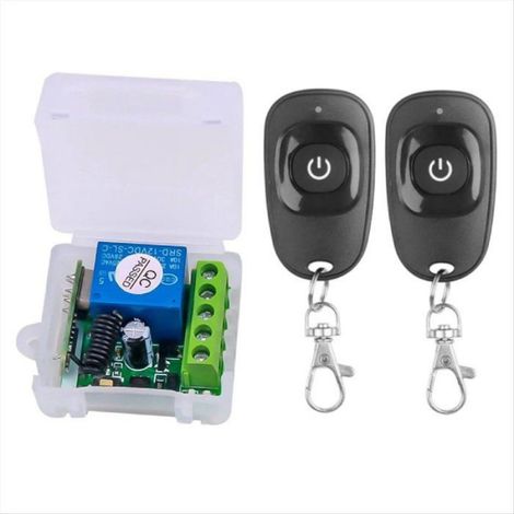 Interrupteur À Télécommande Sans Fil - 433 Mhz - 12 V Dc - Portée 30 À 100 M - 10 A - 1 Pièce (1/5)
