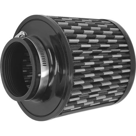 Air Intake Cone Filter, Clamp-on Universal Reusable Air Intake Filter Cleaner for Car Modification.
