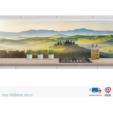 Crédence : Toscane au matin - Alu composite - 120 - 60 (1/3)
