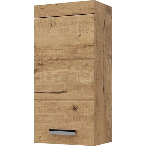 Armoire murale de salle de bain Luna, Chêne Wotan, 37 x 77 cm, Vicco