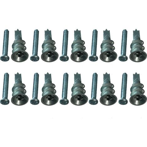 Lot de 100 chevilles pour mur creux + vis + pointe de coupe 4,5 mm x 35 mm (1/2)