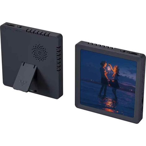 Cadre photo numérique WiFi avec enregistrement vocal, dos magnétique et support – Compatible iOS/Android (1/5)