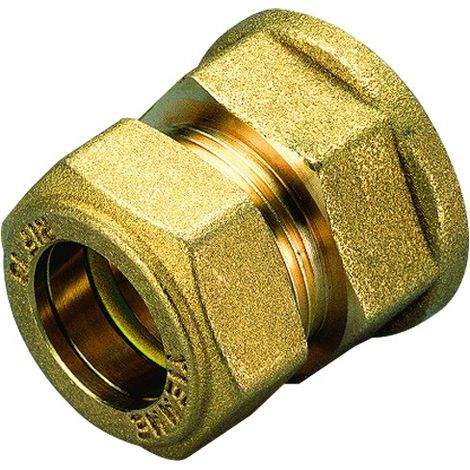 RACCORDO DIRITTO FEMMINA PER GAS CON TENUTA O-RING PER TUBO RAME MODELLO 1350 1/2 ø14   TIEMME RACCORDERIE SPA