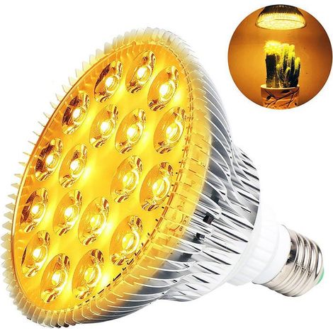 LED-Growlampe 54 W für Zimmerpflanzen, Bonsai, Bougainvillea und Sukkulenten – Licht mit 590 nm gelber Wellenlänge, vollständiges Spektrum, für professionelle und häusliche Nutzung.