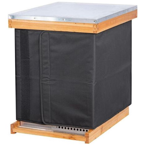 QORVA-Bee Hive Wrap - 193x60cm, Housse De Protection Pour Ruche Réutilisable – Isolation Coupe-vent Imperméable Et Chaude Pour Ruche D'abeilles Pour Les Cours Jardins Pelouse Festival Balcons Terras (1/4)