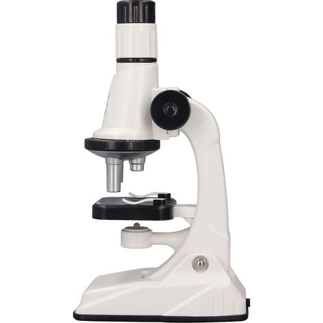 Microscope composé 200X-1200X HD pour l'école, le laboratoire et l'enseignement de la biologie à domicile (enfants, étudiants, adultes) avec jeu de lames. (1/5)