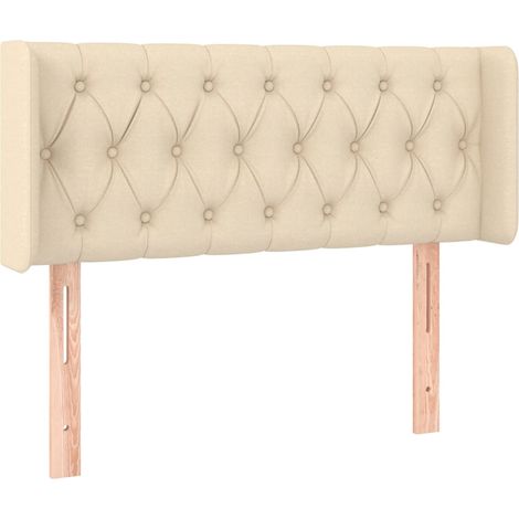 Maison Exclusive - Testiera ad Orecchio Crema 93x16x78/88 cm in Tessuto
