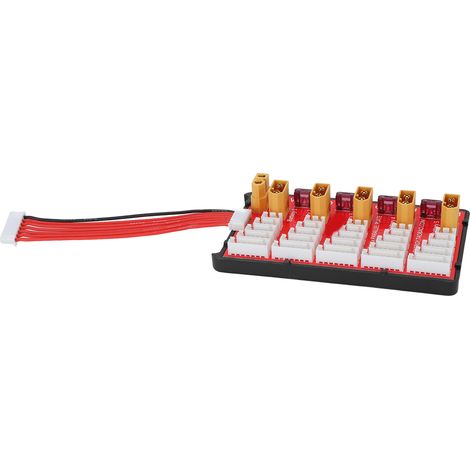 La carte de charge parallèle XT60 est adaptée aux batteries au lithium de modèle 2-6S avec DC 0-22,2V 20A. (1/5)