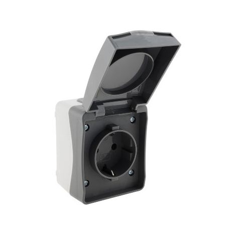 NUQUI Feuchtraum Steckdose IP54, Aufputz, 250V/ 16A (1/5)