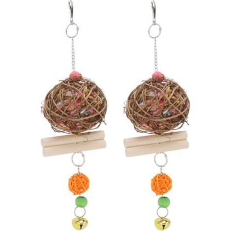 Broyeur de Cage pour perroquets, jouet à mcher pour oiseaux, pour recherche de nourriture, pour calopsitte, Conure, gris africain