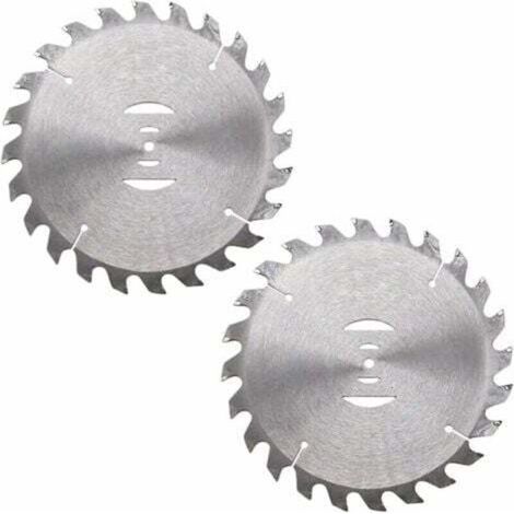 Lame de coupe-herbe - 6 Pouces - Trou 5 mm - Acier au manganèse - Pour débroussailleuse - Lot de 2