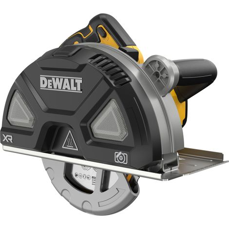 DEWALT Sega circolare XR 18V per tagliare de metallo, motore senza spazzole, lama de 184mm, batteria e caricatore non inclusi, DCS383N-XJ