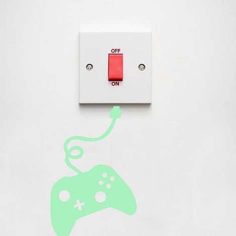 stickers Interrupteur Pour Machine De Jeu Lumineux Autocollants Muraux Mural Stickers Pour Chambre Salon Mur Tv (1/4)