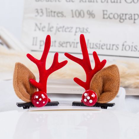 Noël renne bois bandeau pinces à cheveux cheveux cerceau fille vacances beauté coiffure