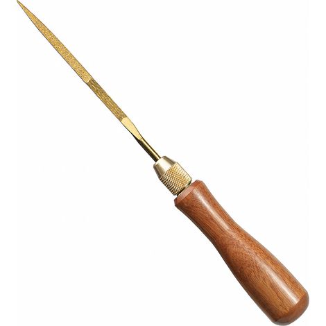 10PCS Gold-colored Diamond File Set with Rosewood Wooden Handles Woodworking Rasp File Kit Manual Grinding Tool for Wood Metal Plastics (1/5)