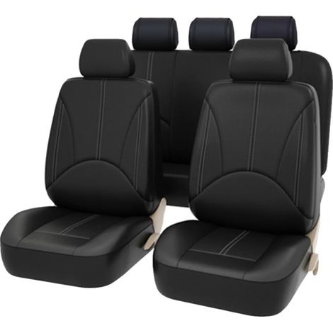 Coprisedili per auto, compatibili con airbag, vestibilità universale, neri (1/2)