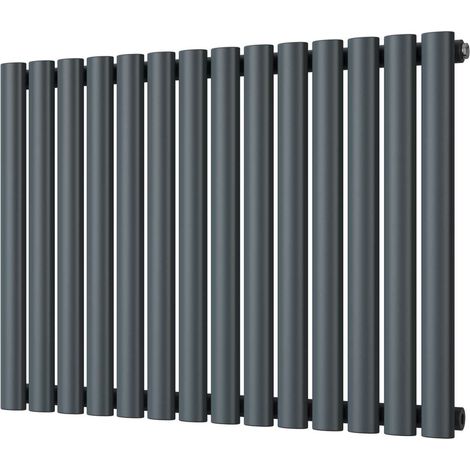 Omeara - Anthracite Horizontal Radiator H600mm x W812mm Single Panel (1/3)
