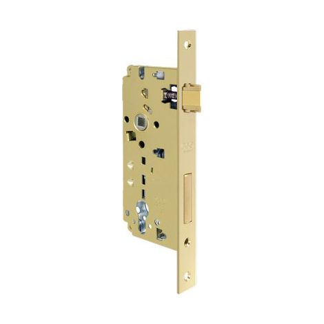 SERRATURA LEGNO INFILARE 80852 AGB B.Q OTTONATO F.MM 22 F.SAGOM M2+SCR+Q8 E.MM 30