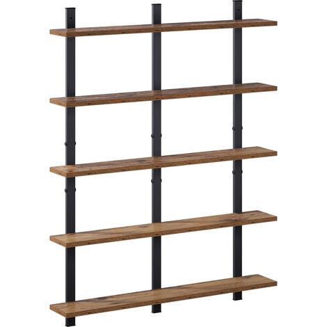 Scaffale da parete Legno antico 79.5 x 13.5 x 102 cm vidaXL