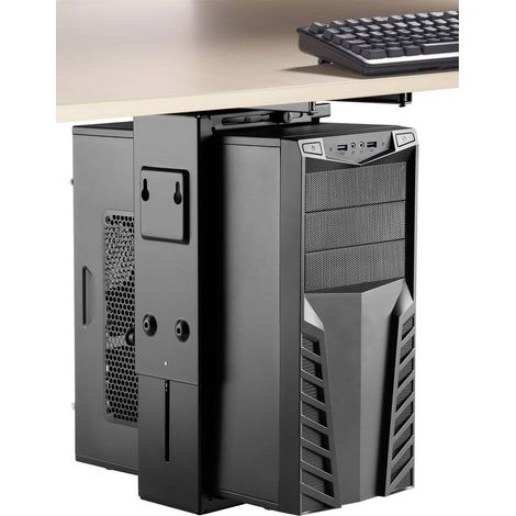 SpeaKa Professional Support pour PC sous la table, vertical SP-6353552 noir Poids max. admissible=10 kg (1/4)
