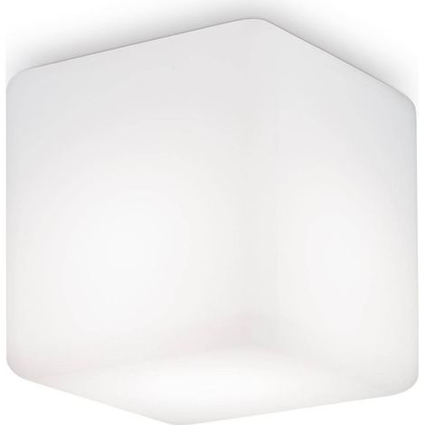 Ideal Lux Luna - 1 luz Downlight cuadrado de superficie blanco IP44