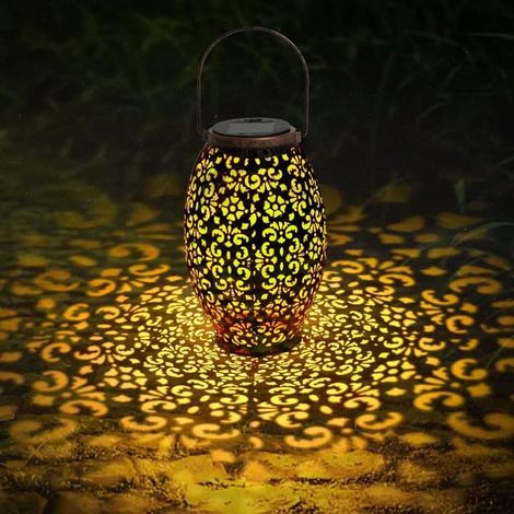 BEBUSINGOTO Lanterne Solaire Exterieur, LED Lampe Solaire Extérieur IP55 Imperméable Lumière Éclairage Décorative pour Jardin, Terrasse, Patio, Pelouse Couloir Allée Fête Cour et Chemin (1/5)