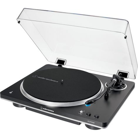 Audio-Technica AT-LP70XBT Tourne-disque entraîné par courroie Noir, Argent Complètement automatique