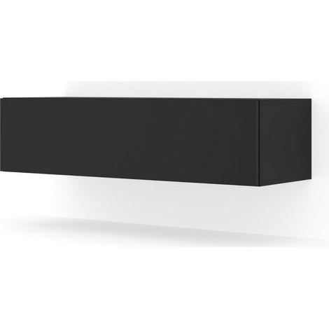 Meuble TV Mural Noir mat 100x40x30cm Bingo meuble Hi-fi sideboeard commode à suspendre (1/5)