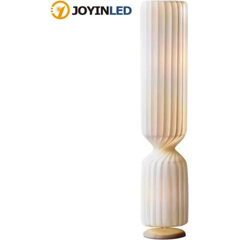 Minimalistische skandinavische Stehlampe von JOYINLED, 1,4 m hoch, mit kreativem Streifenmuster, ideal für Wohnzimmer, Schlafzimmer und als Dekoration. LED-Leuchte.