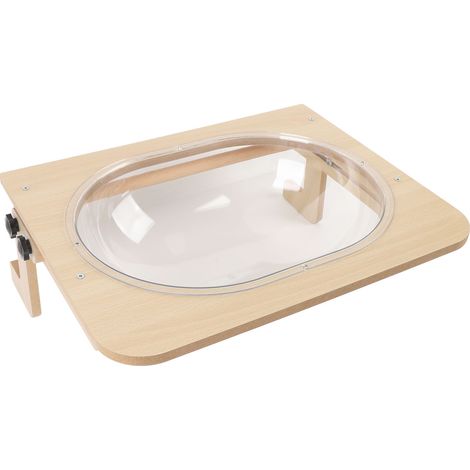 Lit pour chat transparent, structure stable, ensemble de meubles pour chat transparents, hamac premium pour dormir, jouer et se prélasser (1/5)