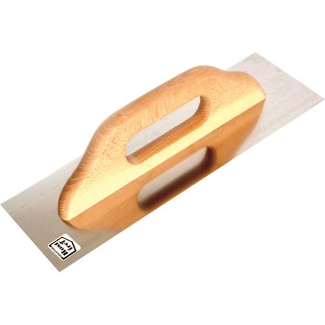 LLANA LISA DE ACERO INOXIDABLE CON MANGO DE MADERA 580130MM - E-323-6580