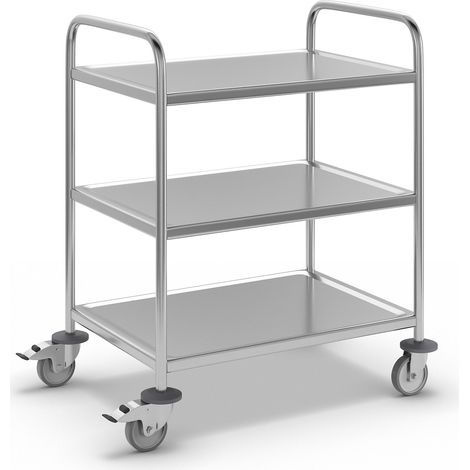 Kongamek, Chariot de service en inox, L x l x h 910 x 590 x 940 (1/5)